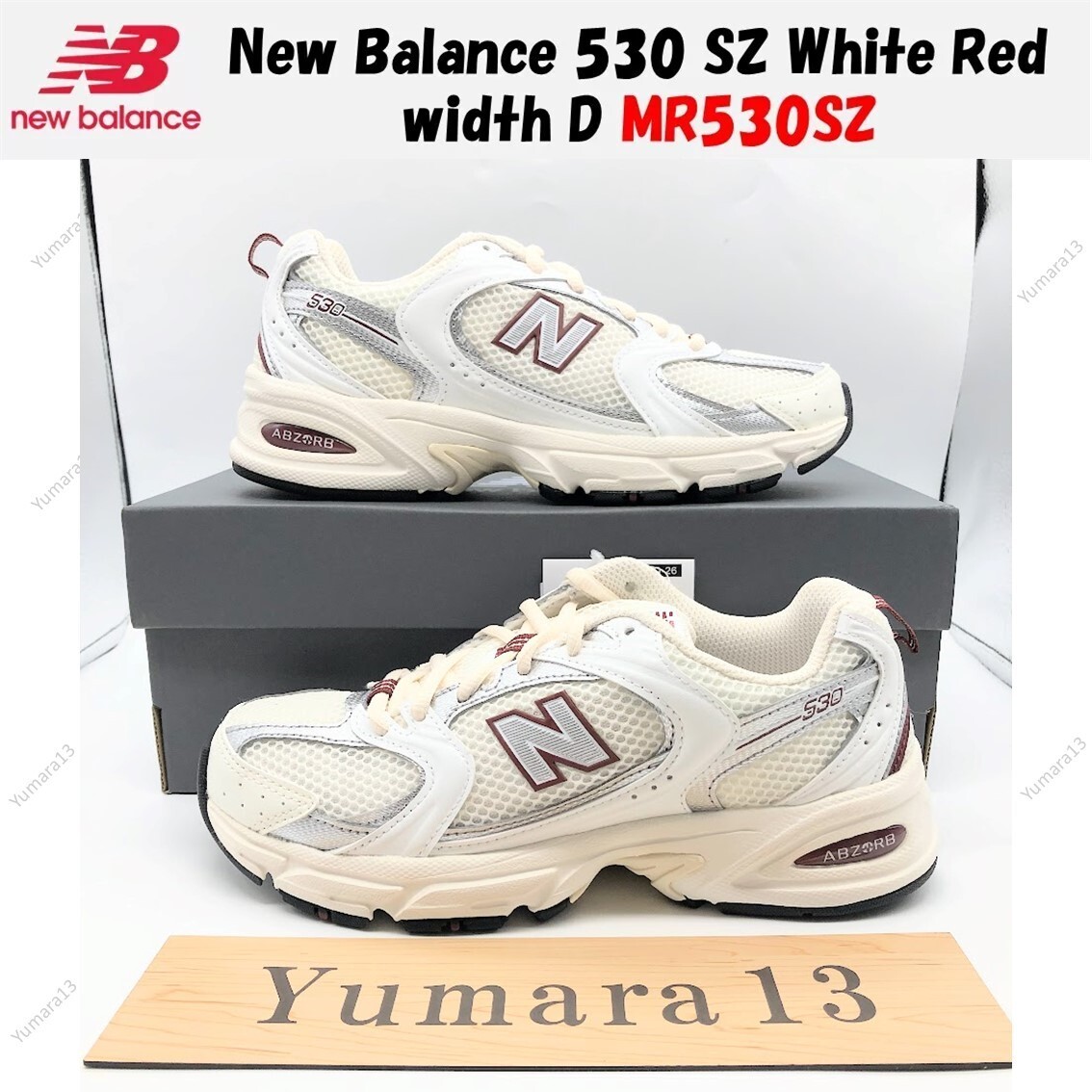 NEW BALANCE◆ニューバランス MR530SZ(D) MR530SZ WHITE/RED(SZ) セール】New Balance ニューバランス MR530SZ(D) MR530 MR530SZ