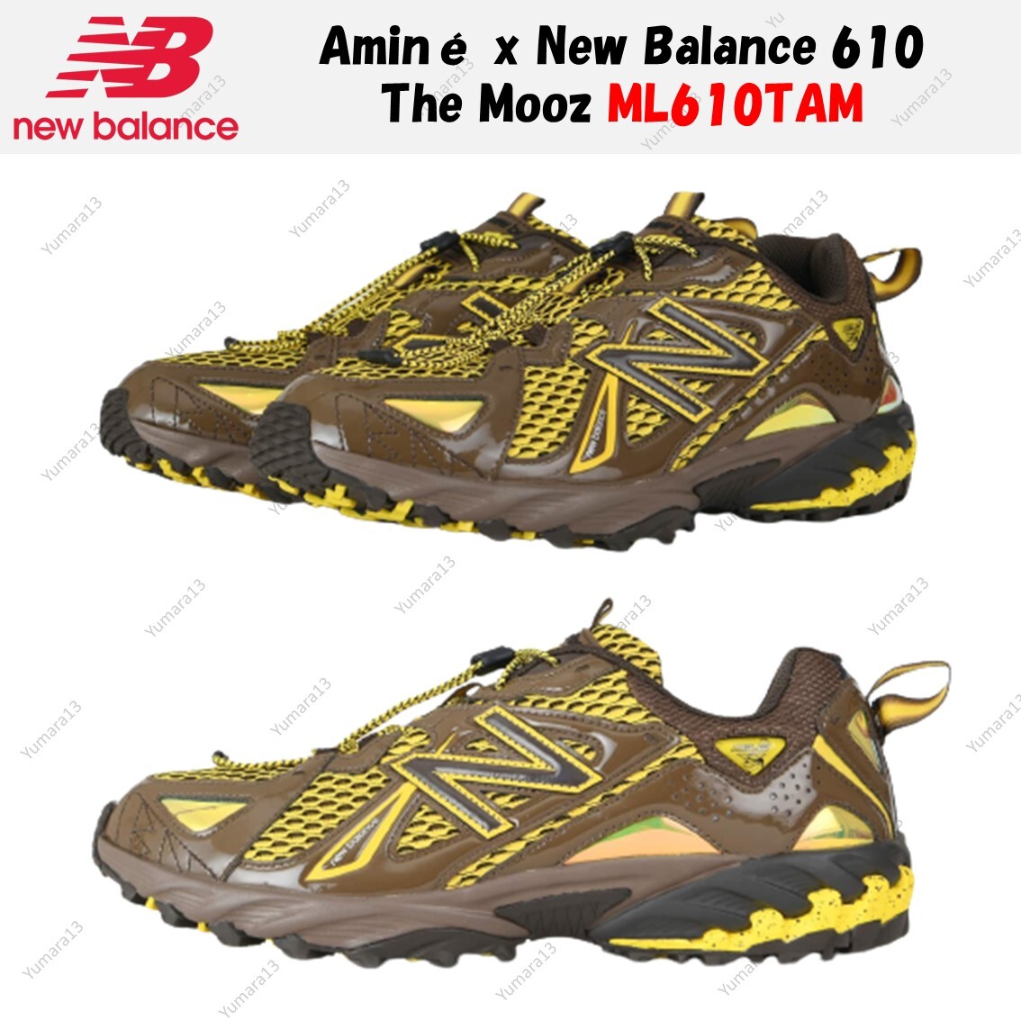 Aminé x New Balance 610 The Mooz Brown Yellow ML610TAM Men's
