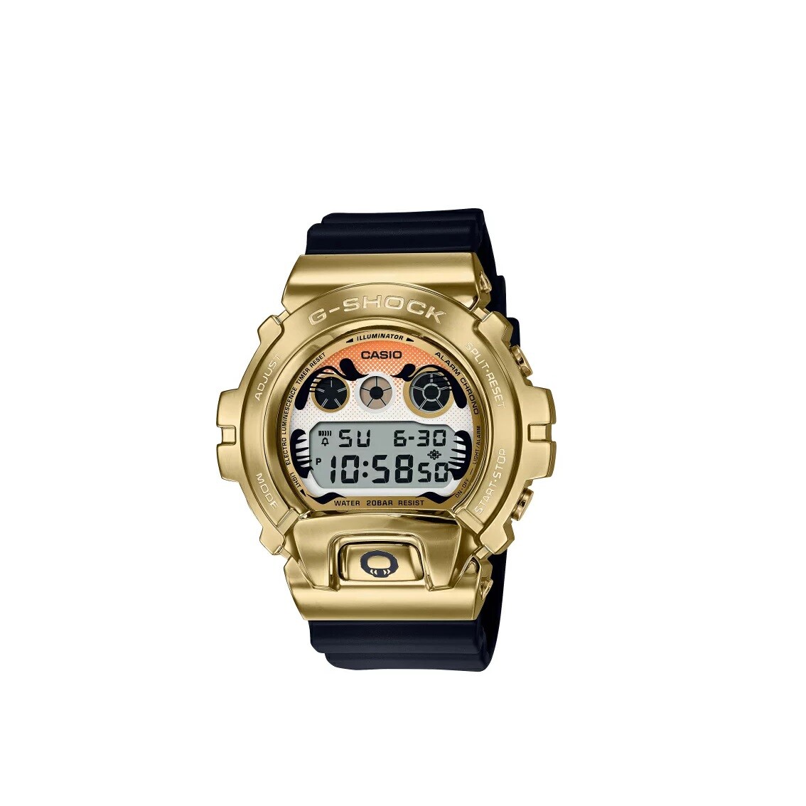 Pre-owned Casio G-shock Gm-6900gda-9jr Tough Watch Japan Domestic Version Daruma