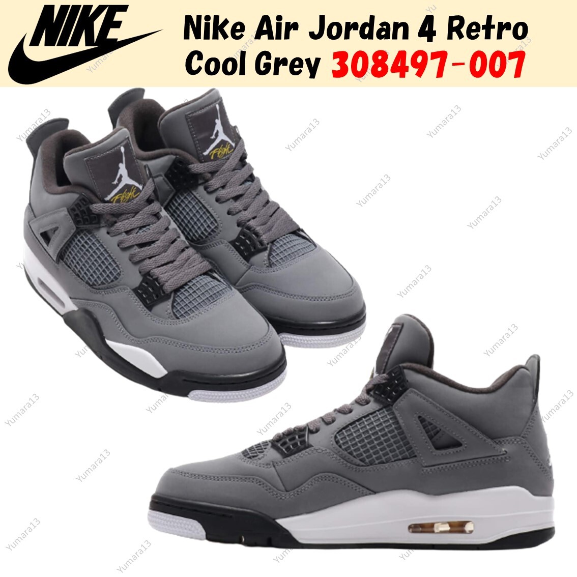 NIKE Air Jordan 4 Retro 'Cool Grey' 2019 AW 19 送料無料 BUY Air Jordan 4 GS Cool Grey 2019 | Kixify Marketplace