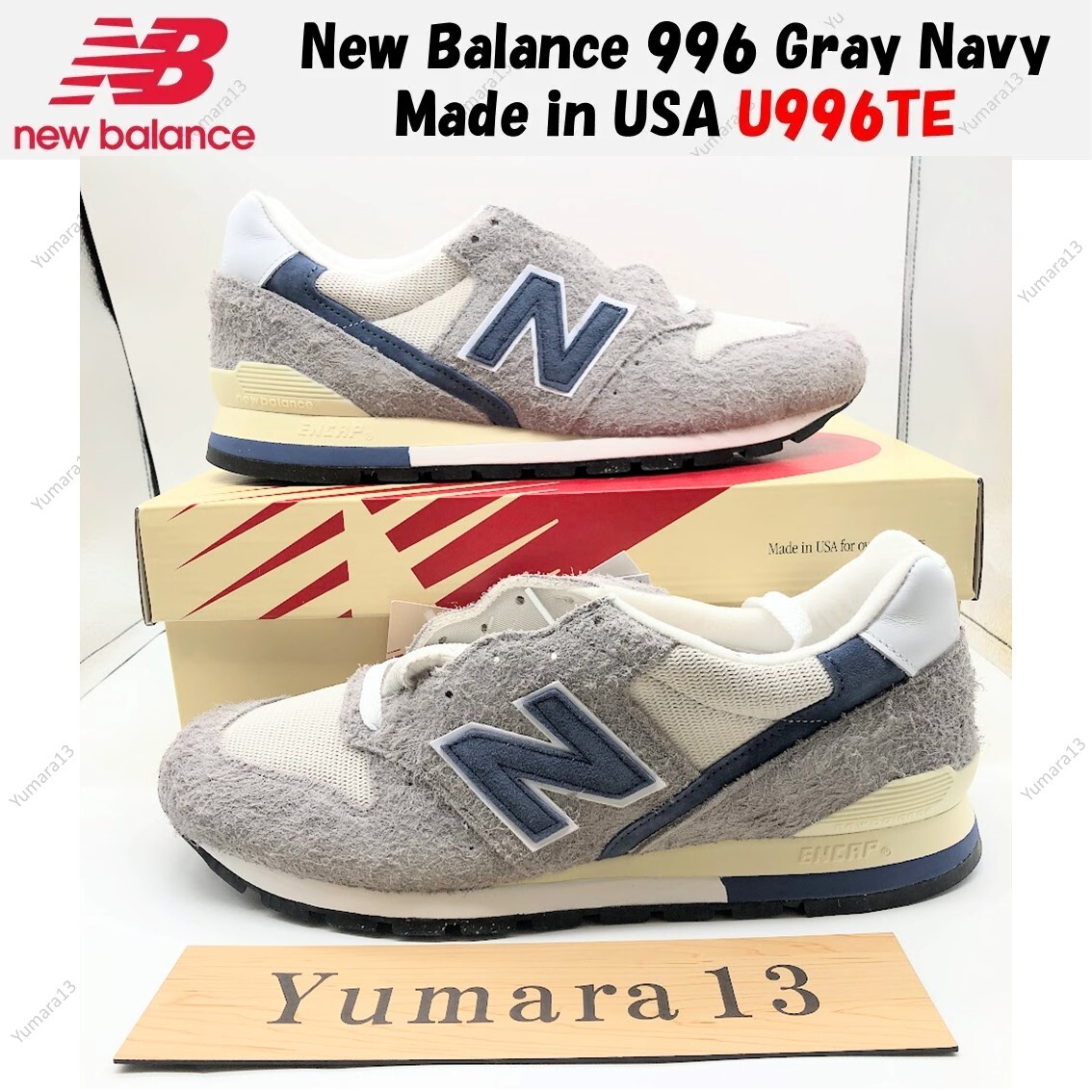 New Balance 996 Gray Navy Made in USA U996TE Men's Size | eBay