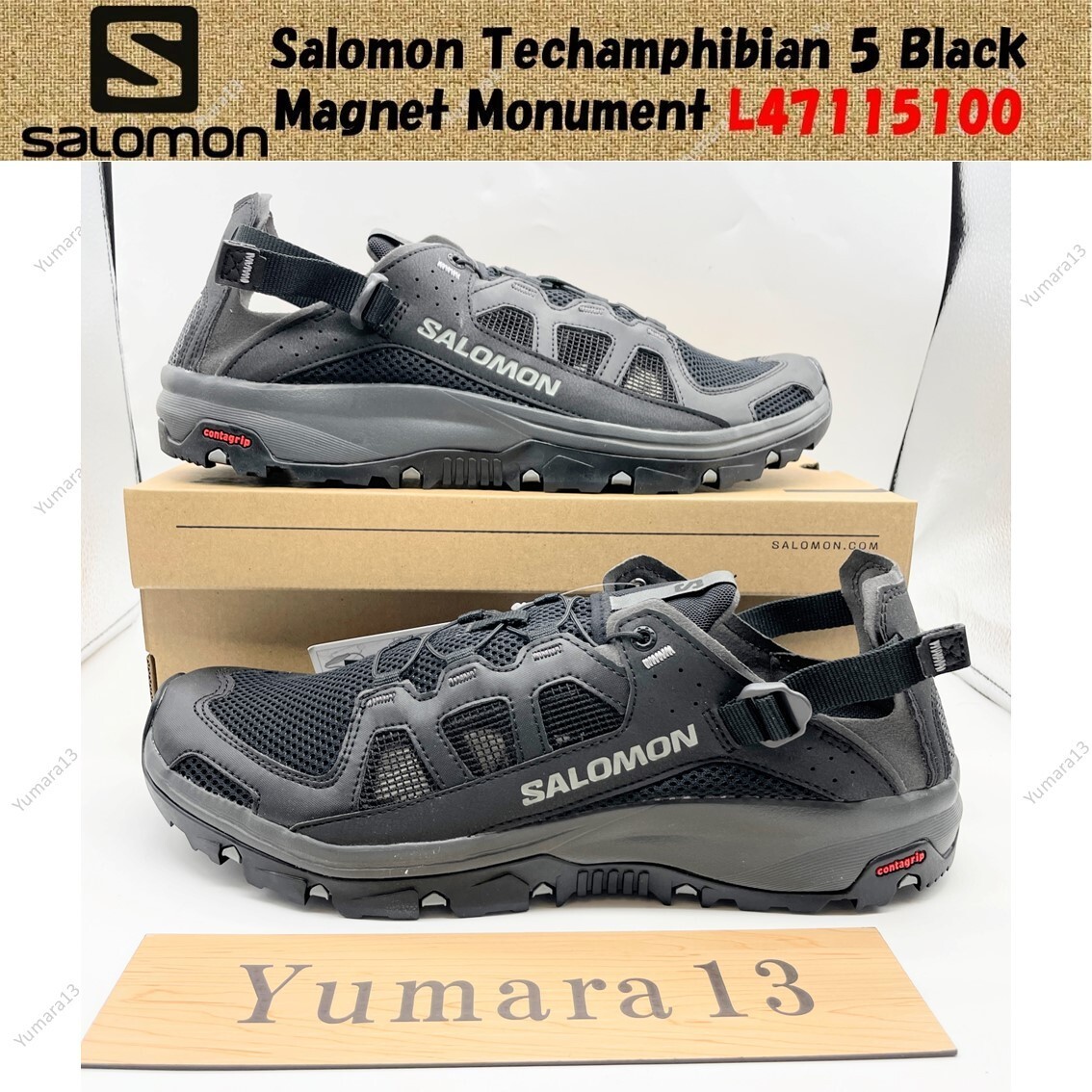 サロモン Salomon TECHAMPHIBIAN 5 L4711510 Salomon Men's Techamphibian 5 Water Shoes | TYLER'S