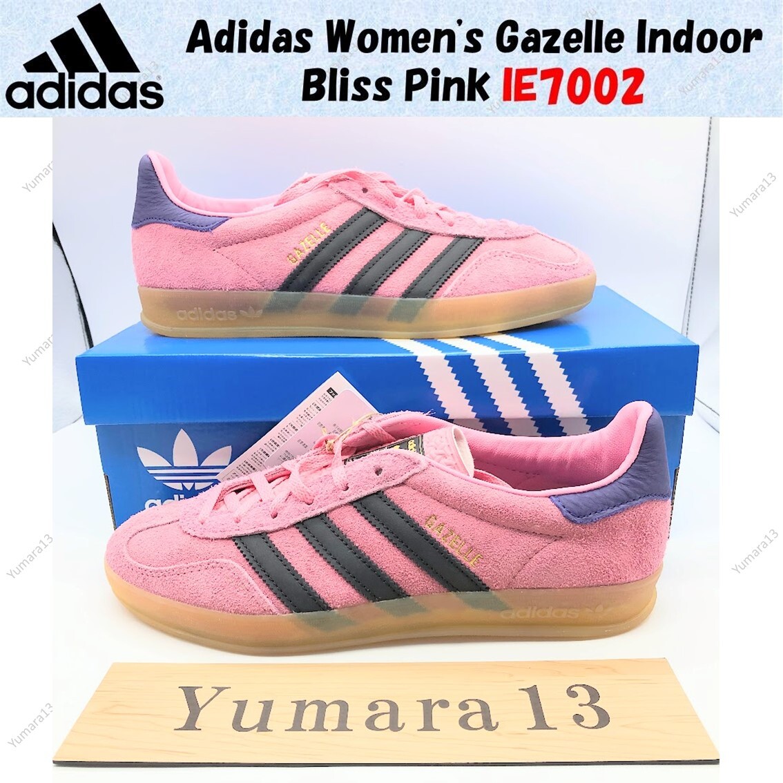 ◆adidas◆ Gazelle Indoor Pink Black IE7002 adidas Gazelle Indoor Shoes - Pink #SatelliteStompers