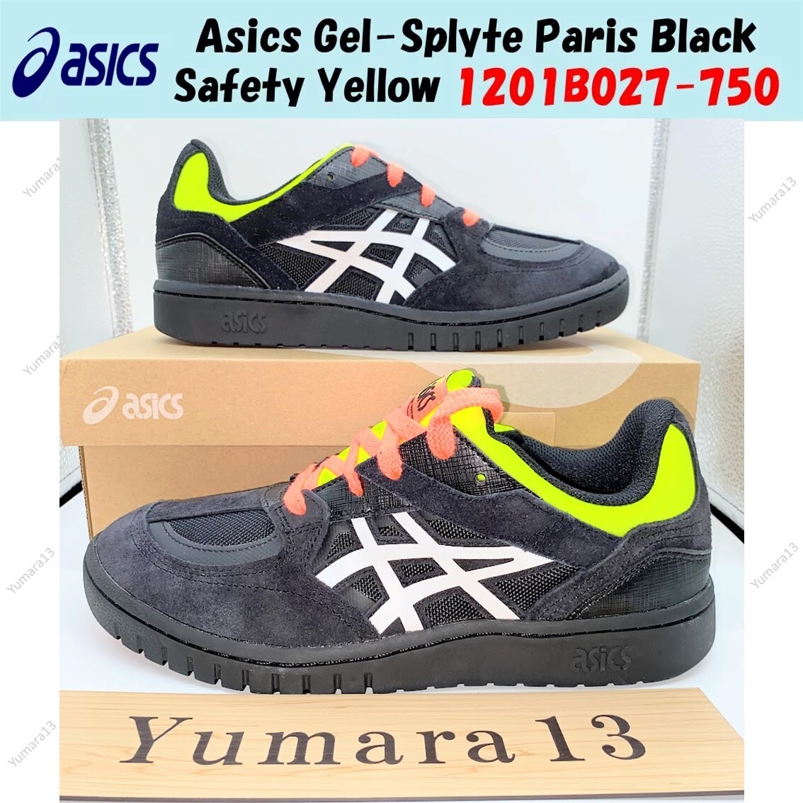 Asics Gel-Splyte Paris Black Safety Yellow 1201B027-750