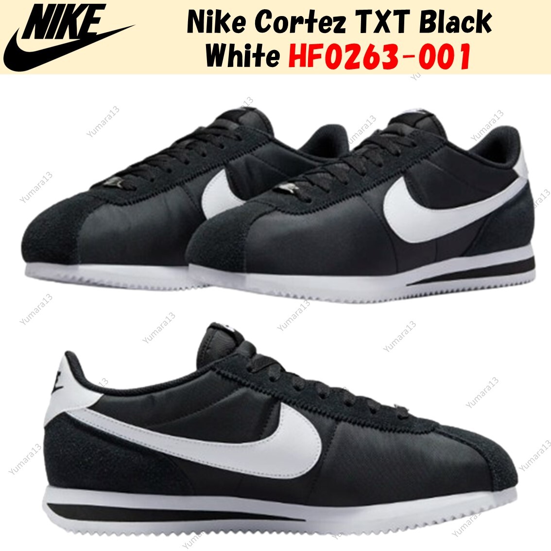 靴 NIKE CORTEZ BLACK/WHITE 27cm Nike Cortez Black & White Shoes | Zumiez