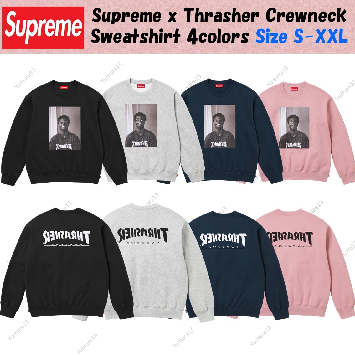 トップス Supreme Thrasher Crewneck Supreme Thrasher Crewneck (FW24) - $158