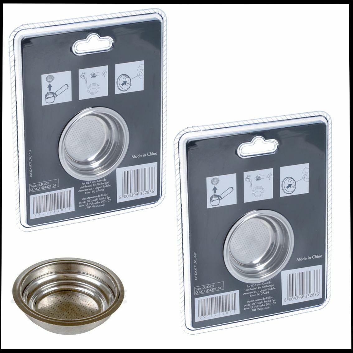 Genuine Delonghi Espresso ESE Pod Filtro de fácil limpieza DLSC 402