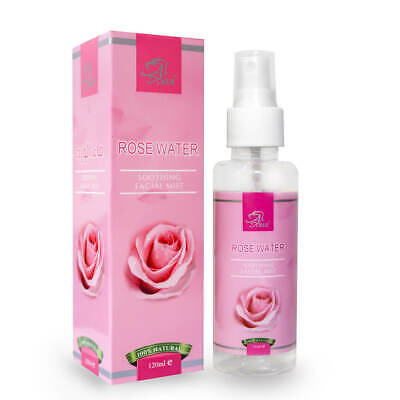 Rose Water 100% Pure Extract Fresh Petals Soothing Facial Mist w/Spray Al Khair