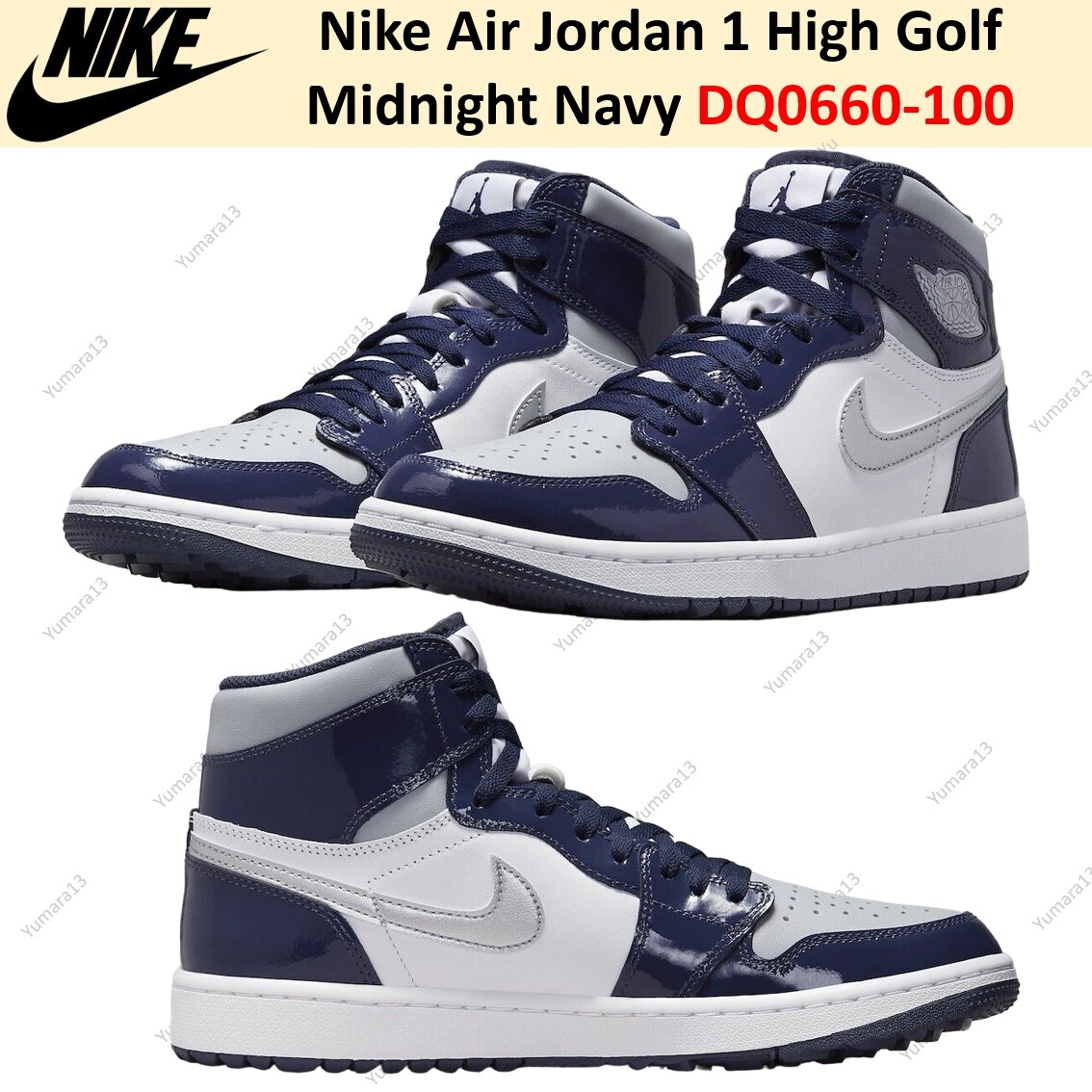 Nike Air Jordan 1 High Golf Midnight Navy DQ0660-100 Men's