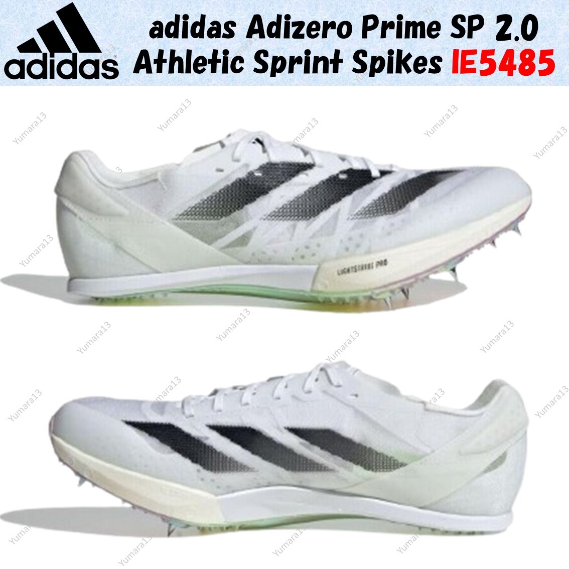 Pre-owned Adidas Originals Adidas Adizero Prime Sp 2.0 Athletic Sprint Spikes Ie5485 Men's Size In White