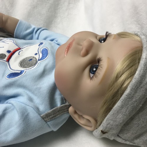 Lifelike Newborn Boy Full Body Vinyl Silicone Doll