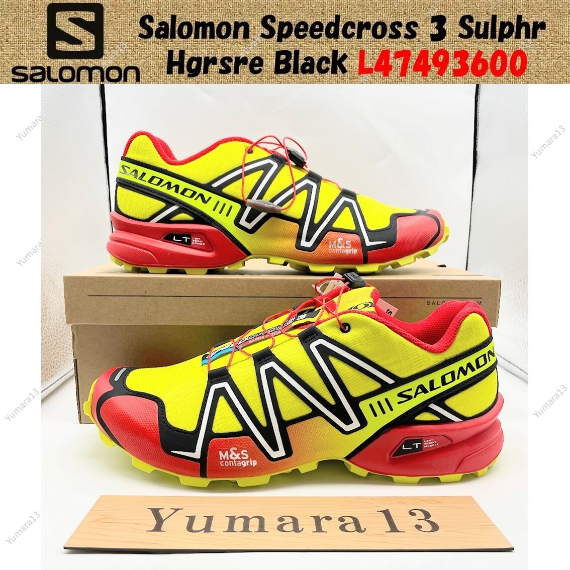 Salomon Speedcross 3 Sulphr Hgrsre Black L47493600 Men's