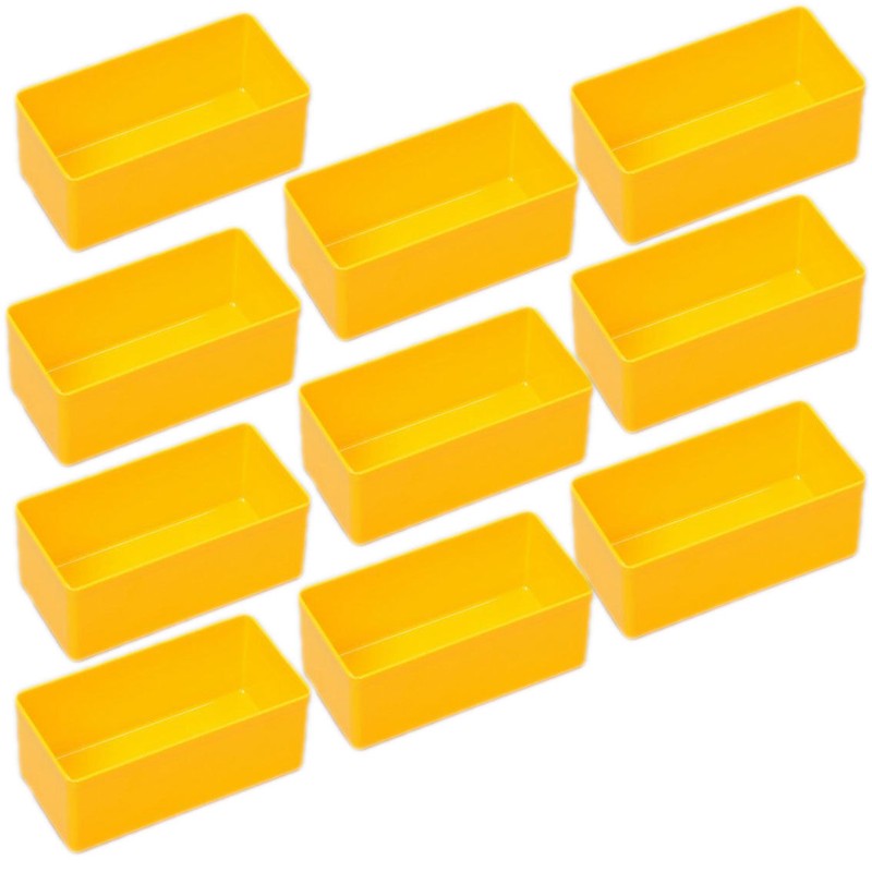 10 Einsatzboxen Allit Europlus Insert 45/2 Industrienorm, 456301 Gelb Gr. 2