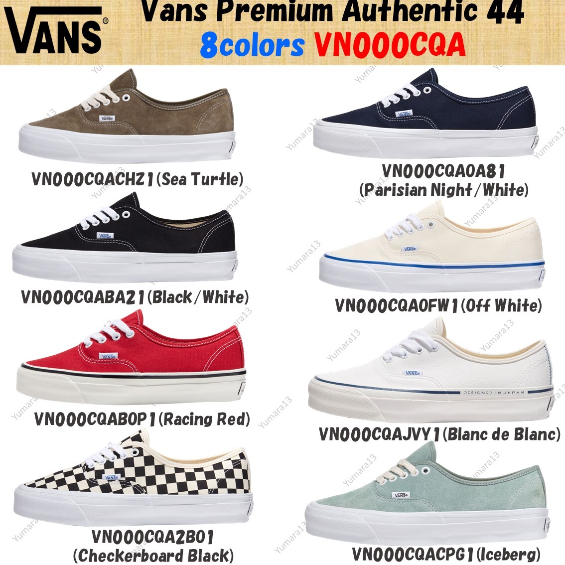WACKOMARIA Vans Premium Authentic 白　26.5 Premium Authentic Shoe in White | Vans