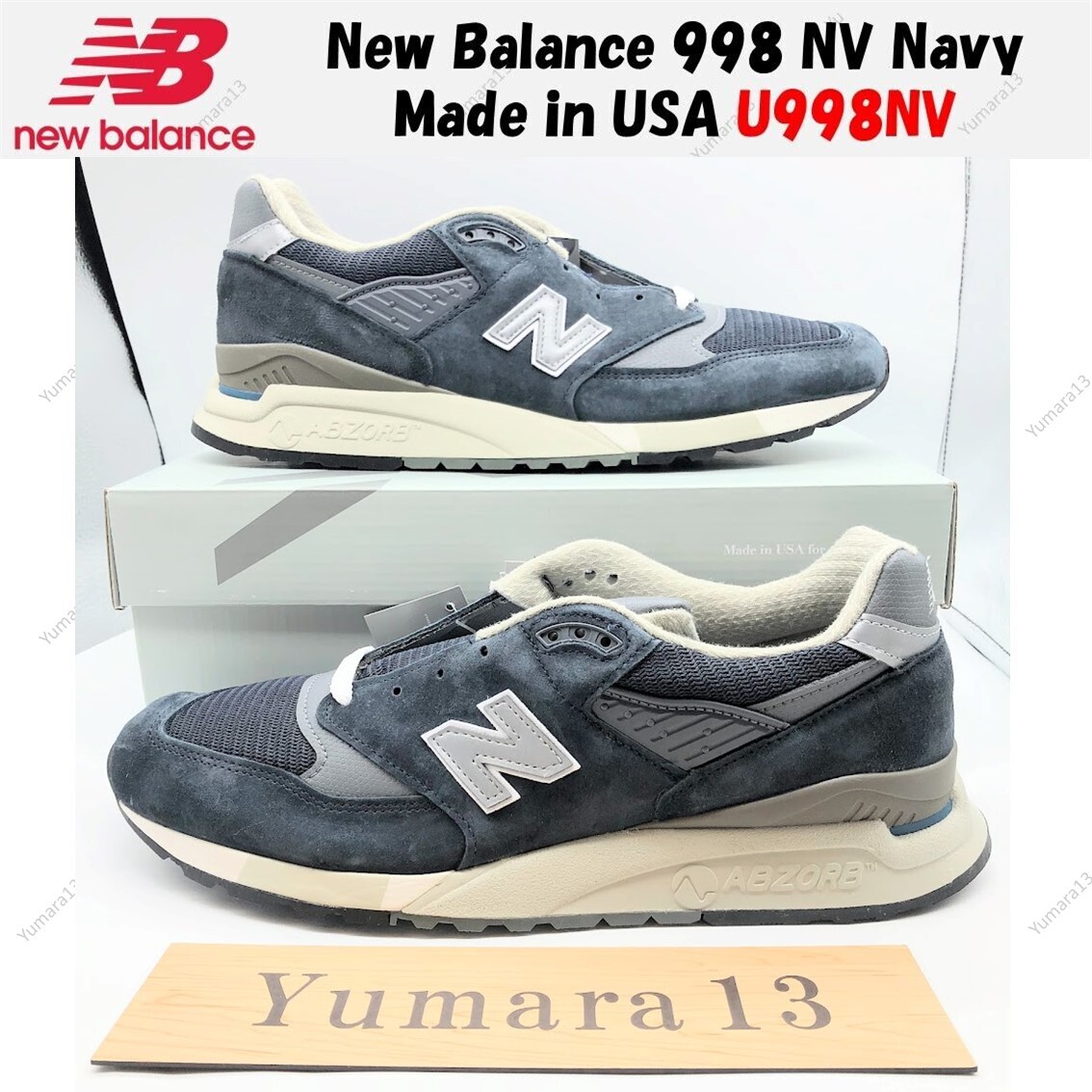 newbalance military trainer USA 最安値 New Balance 998 NV Navy Made in USA U998NV Men's Size | eBay