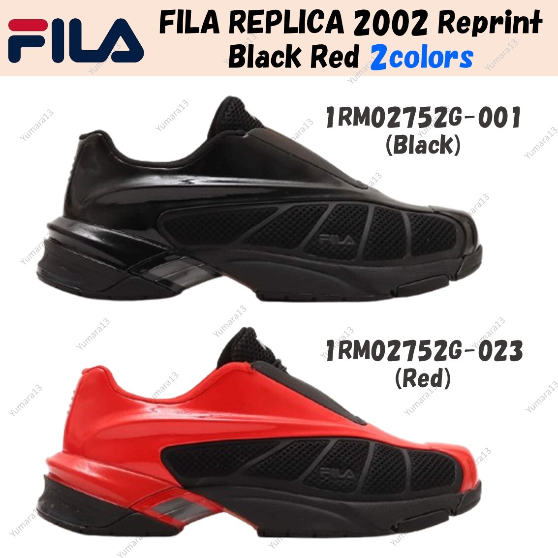 【FILA】REPLICA 2002-BLACK ☆韓国で大人気☆ ☆激レア☆》☆FILA☆REPLICA 2002☆Black (FILA/スニーカー