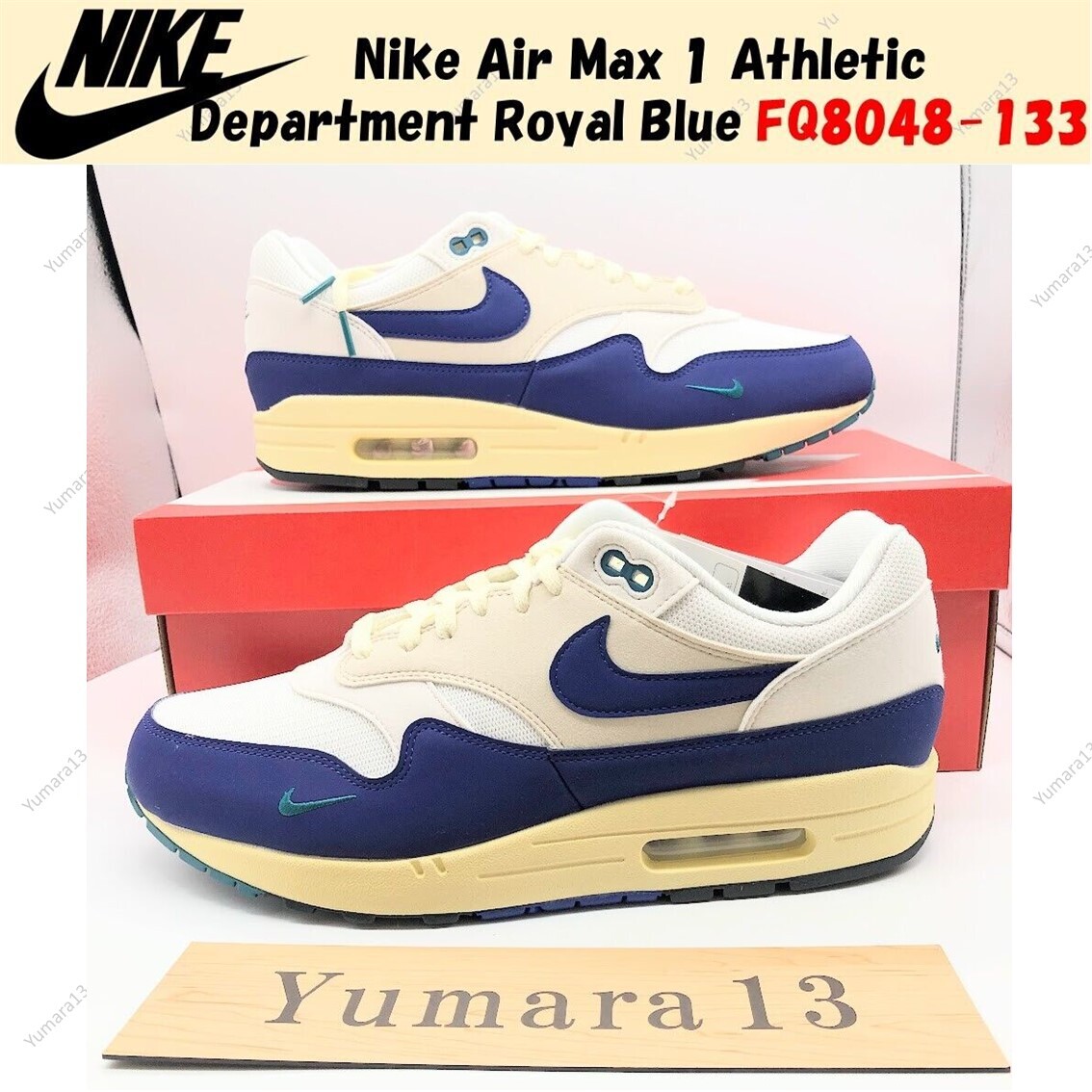 【Nike】Air Max 1 Athletic Department FQ8048-133 Air Max 1 'Athletic Department Midnight Navy' - Nike