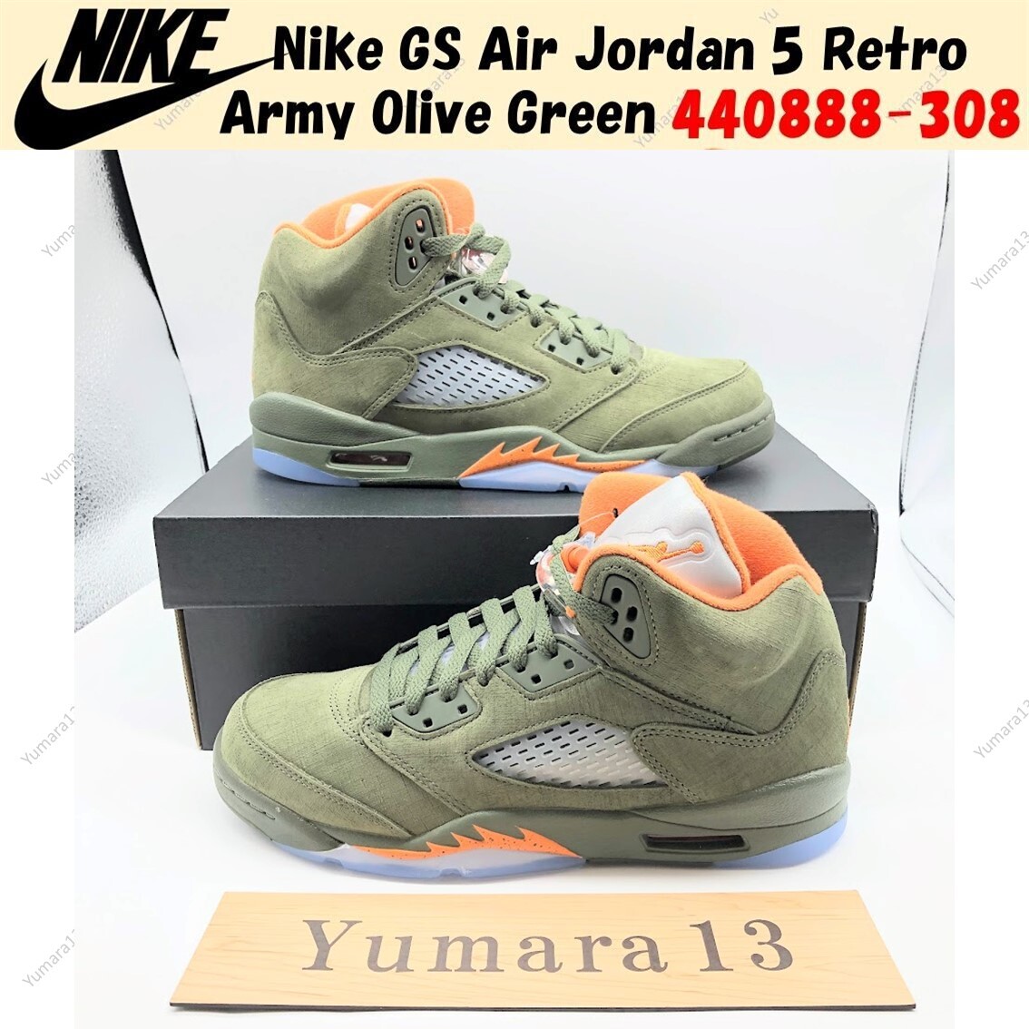 靴 AIR JORDAN5 Olive AIR JORDAN RETRO 5 OLIVE GREEN | eBay