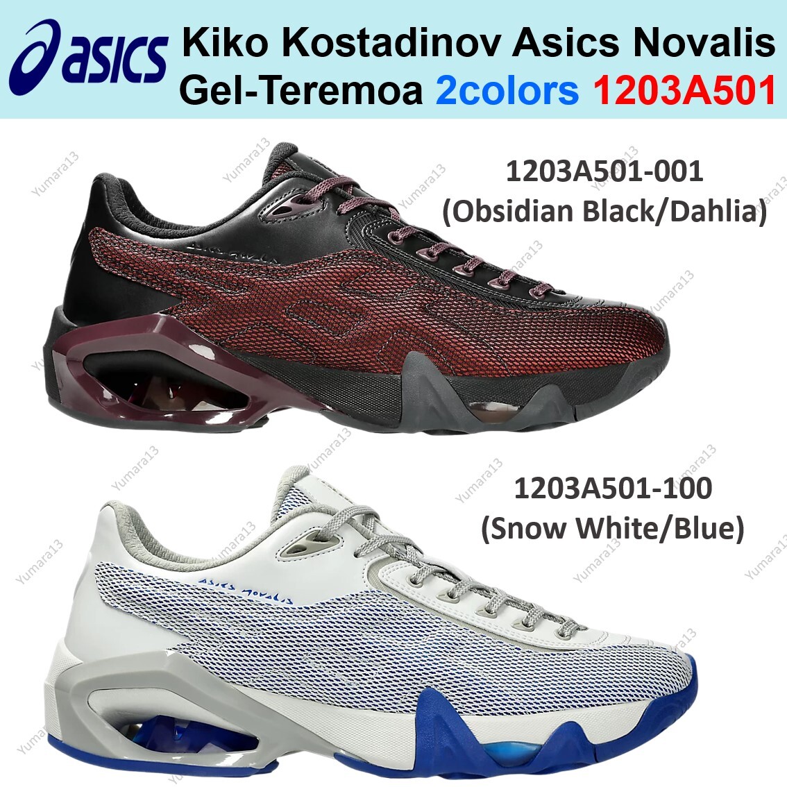 シューズ KikoKostadinov AsicsNovalis Gel-Teremoa ASICS Gel-Teremoa Kiko Kostadinov Novalis Obsidian Black
