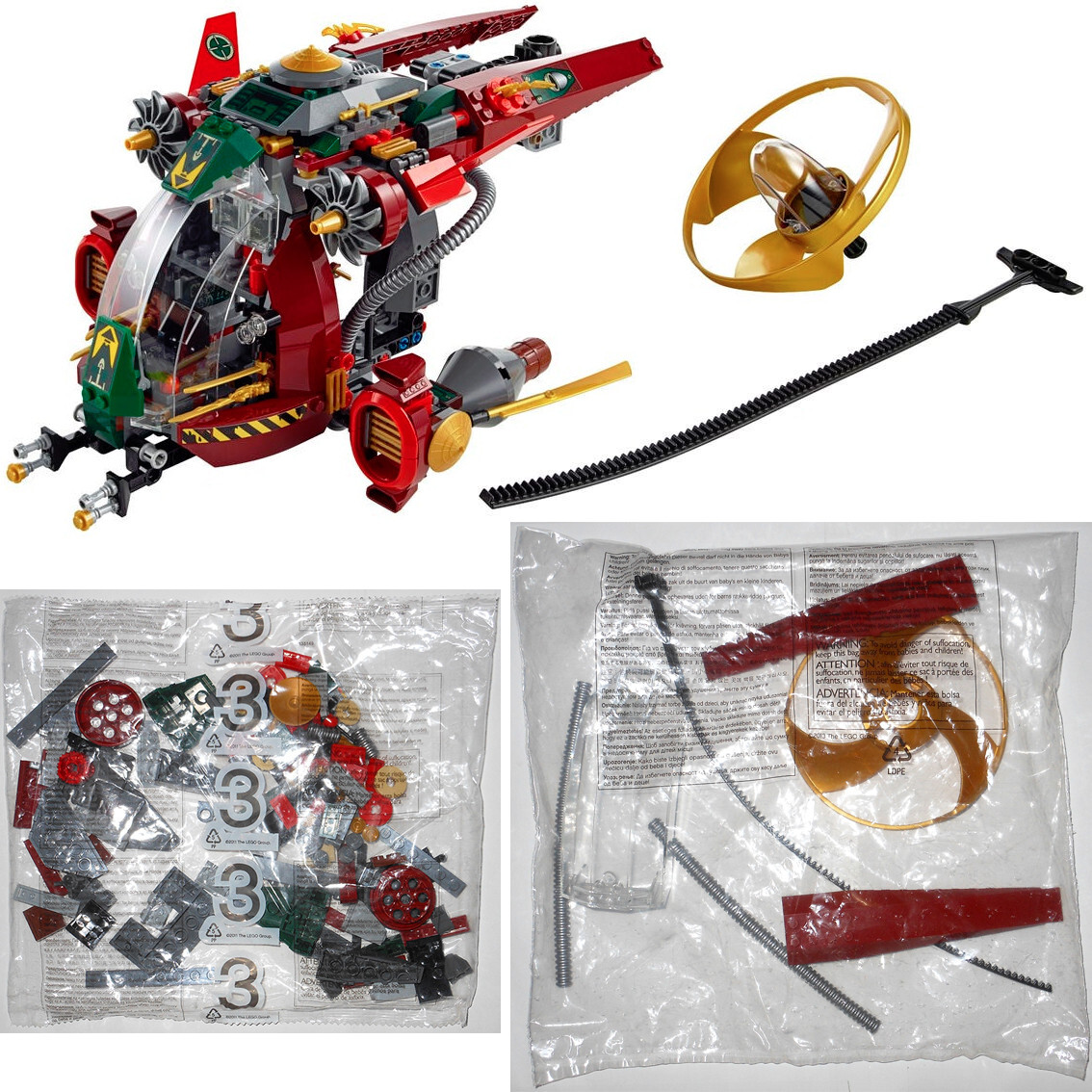 【激安通販 オンラインショップ】 R.E.X. Ronin 70735 LEGO -- (partial ONLY BAGS SEALED NEW 2 アクセサリー