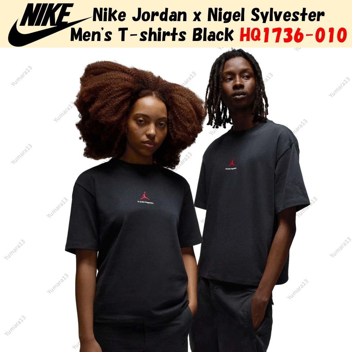 Nike Jordan x Nigel Sylvester Men's T-shirts Black HQ1736