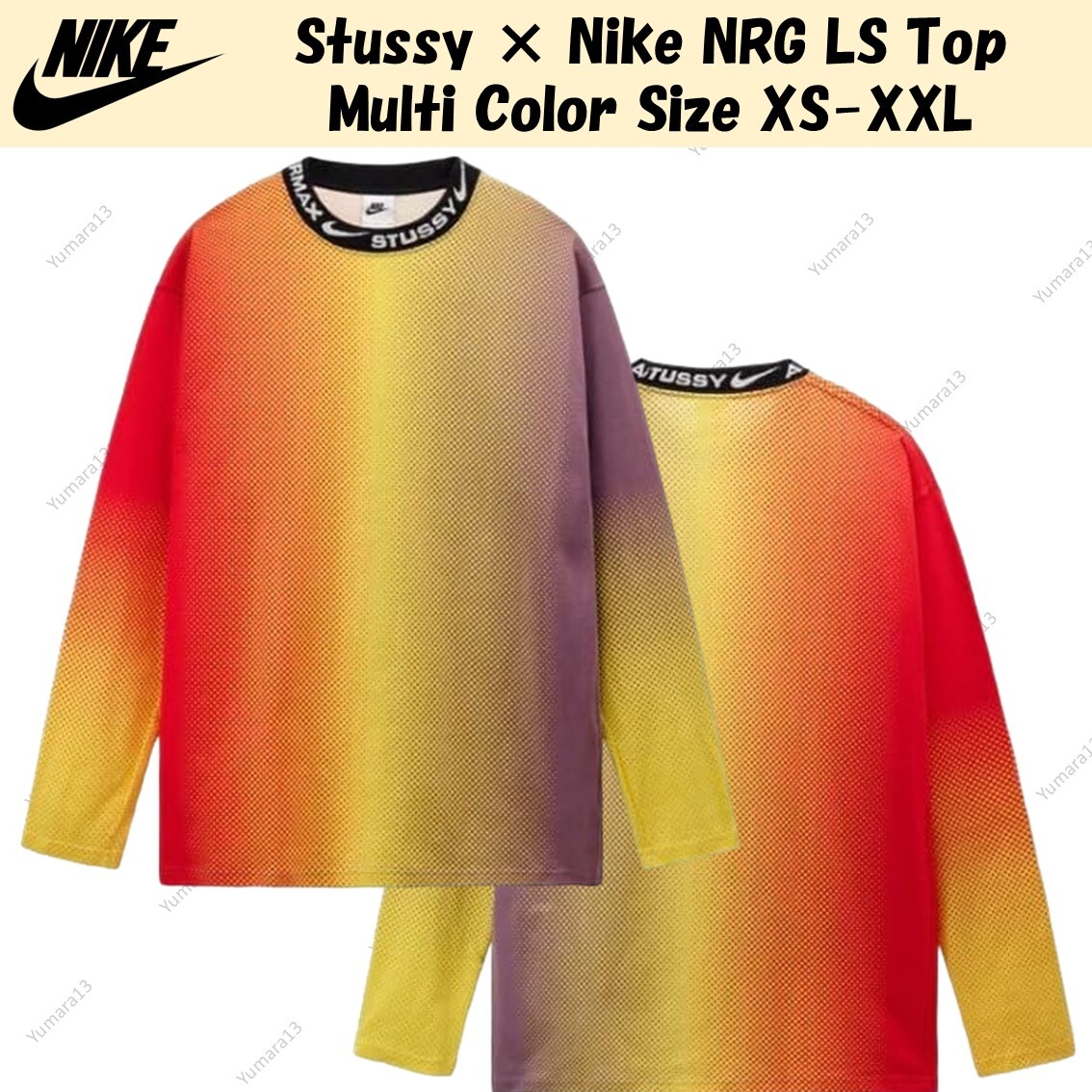 Stussy × Nike NRG LS Top Multi Color XS-XXL Japan Size | eBay