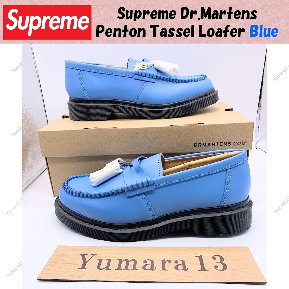 Supreme Dr.Martens Penton Tassel Loafer Blue 23SS Week7