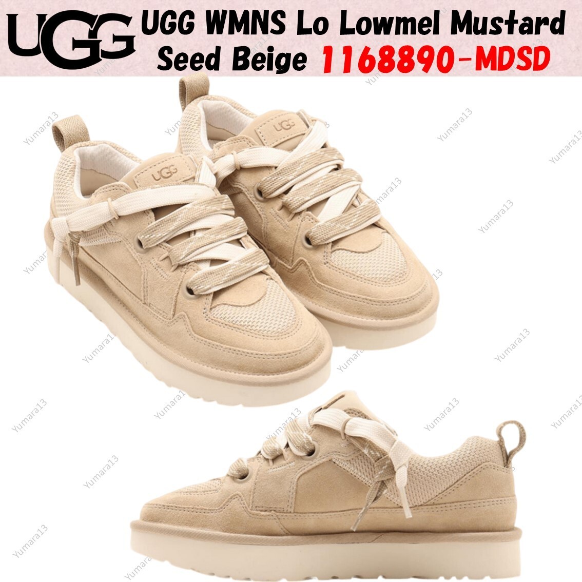 スニーカー UGG Women Sneakers 1168890 MDSD Beige UGG WMNS Lo Lowmel Mustard Seed Beige 1168890-MDSD Women's