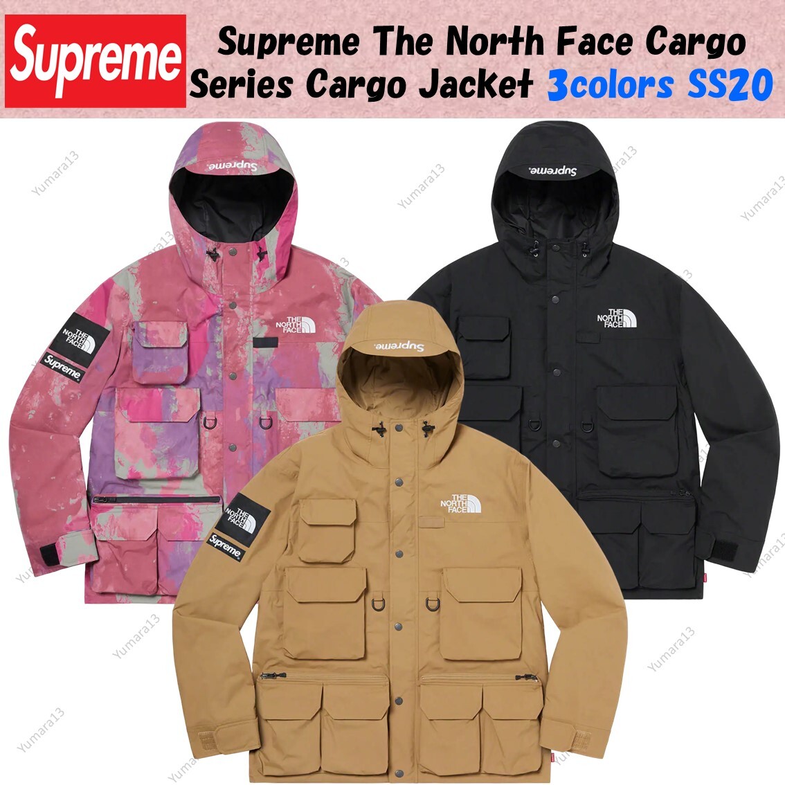 美品　supreme thenorthface cargojacketＬサイズ Supreme The North Face Cargo Jacket (SS20) - $398