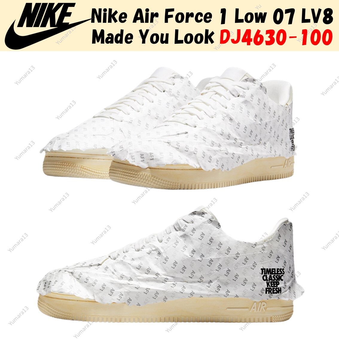 伍哲AF1 Low Shadow \"Made You Look\" Nike Size Air Force 1 Low Shadow Made You Look Dj4635-100 | eBay