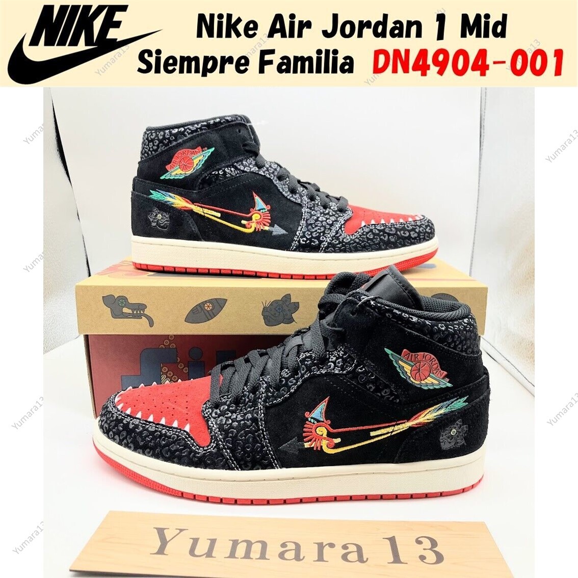 Nike Air Jordan 1 Mid Siempre Familia Black DN4904-001 Men's