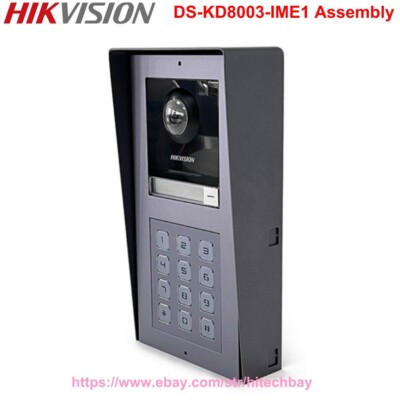 Hikvision DS-KD8003-IME1(B) Door Station Keypad Assembly IP Video Intercom PoE