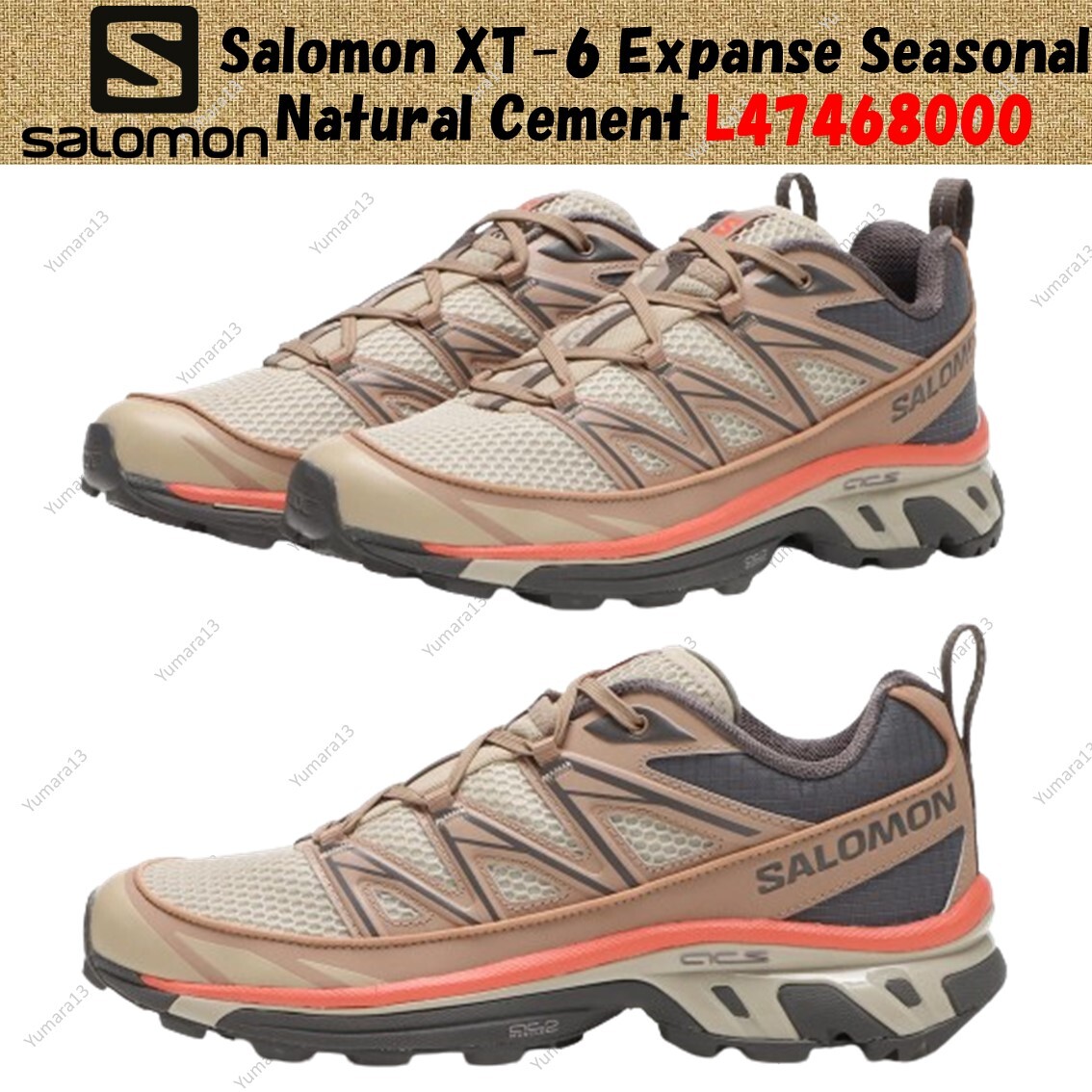 Salomon XT-6 Expanse Seasonal Natural Cement L47468000 Men's