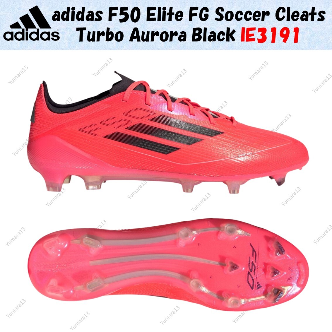 F50 ELITE ターボ×オーロラブラック adidas F50 Elite Firm Ground - Turbo/Aurora Black/PlatIndoor