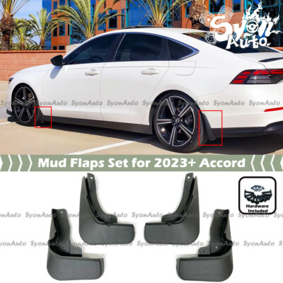 FITS 2023-2024 HONDA ACCORD DIRECT FIT OE STYLE MUD FLAPS SPLASH GUARDS SET OF 4