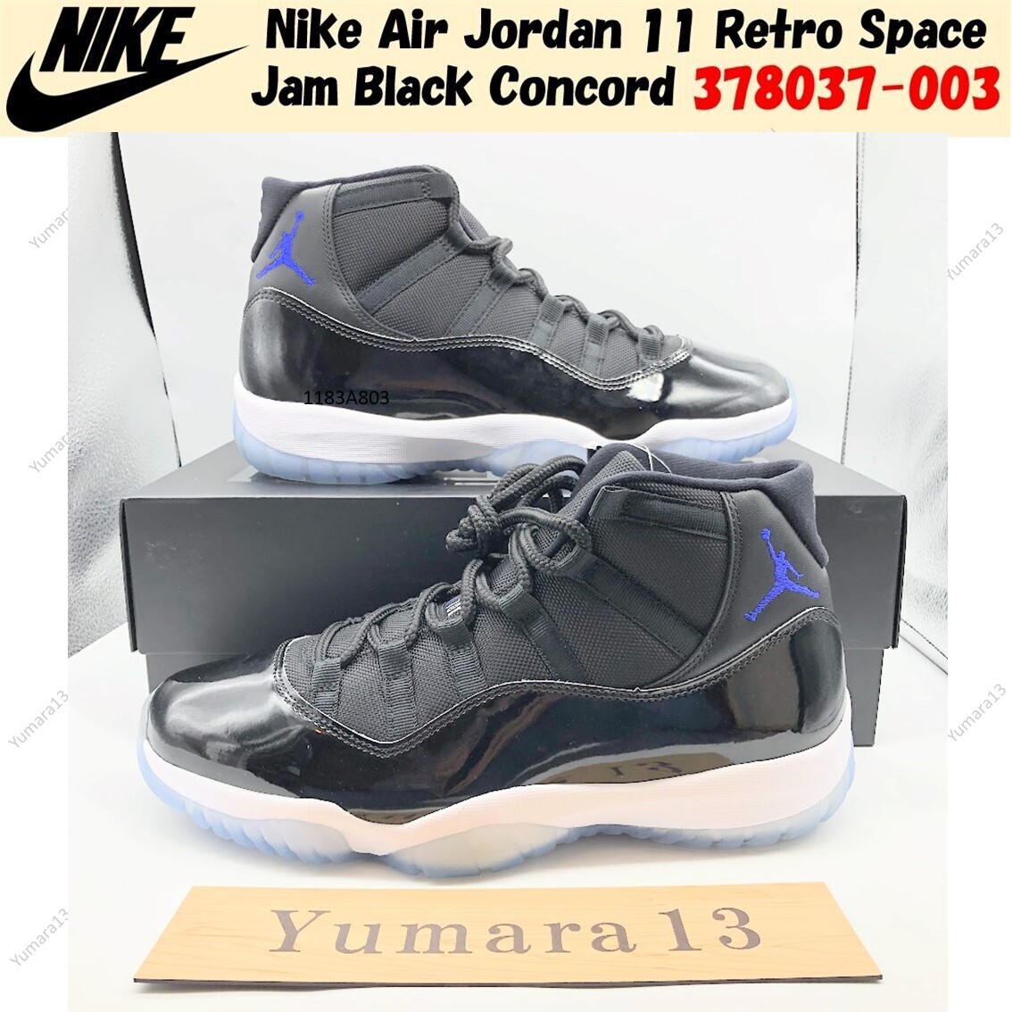 靴 Air Jordan 11 Retro concord 378037-100 Jordan 11 Retro High 'CONCORD' (2018) - Size 7.5 - (378037