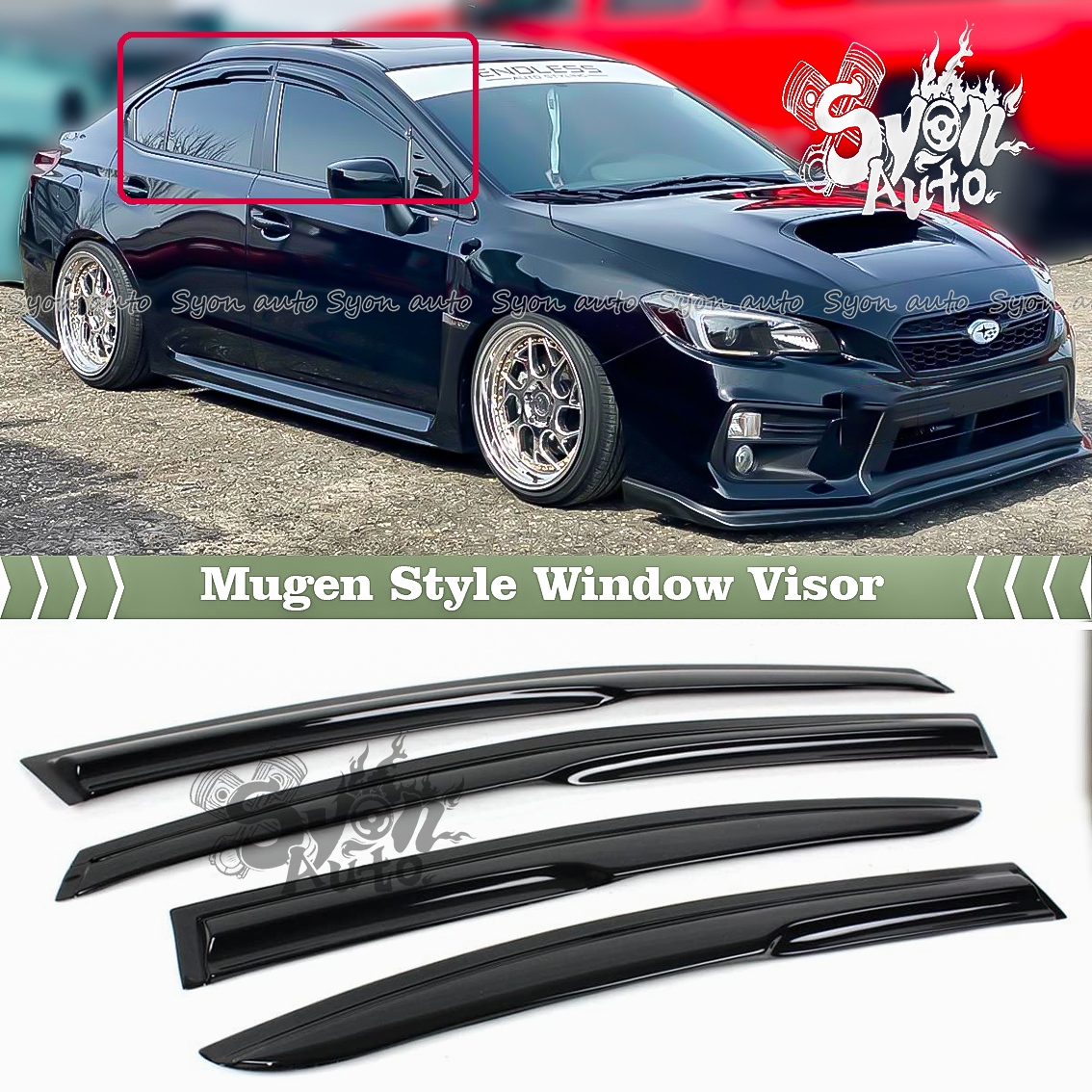 FITS 2015-2021 SUBARU WRX STI SEDAN JDM 3D MUGEN STYLE