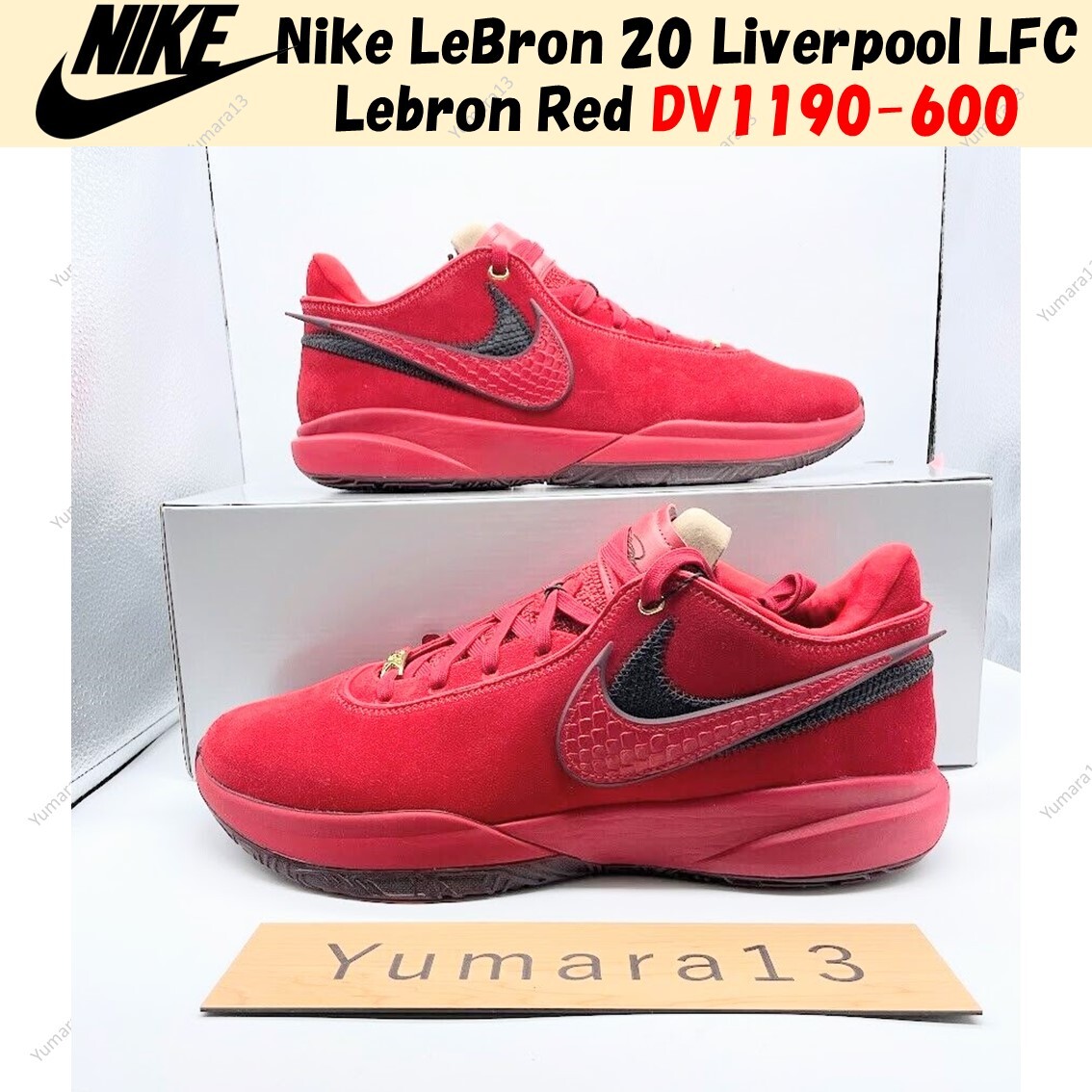 Nike LeBron 20 Liverpool LFC Lebron James Red DV1190-600