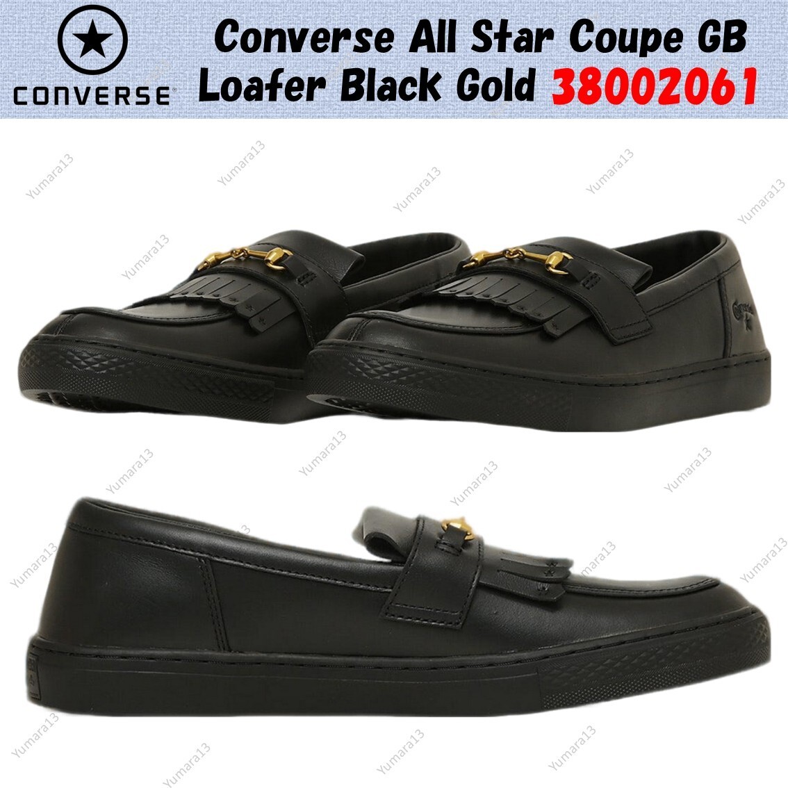 Converse All Star Coupe GB Loafer Black Gold 38002061 Men's