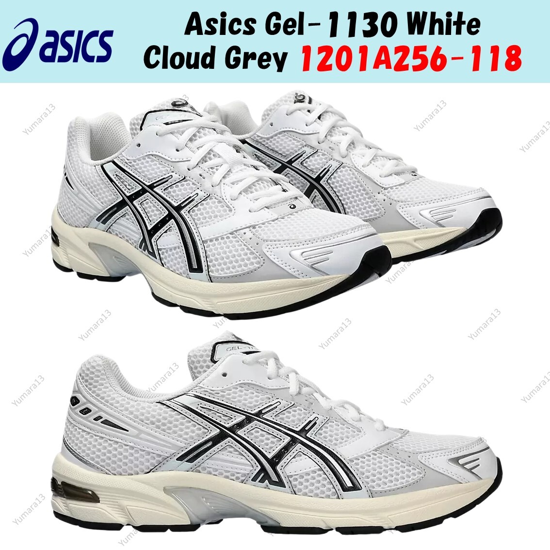【ASICS】Gel-1130★ゲル 1130★White Cloud Grey Gel 1130 'White Cloud Grey' - ASICS - 1201A256 118 - white