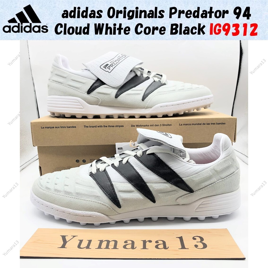 値下げ！ adidas Predator 94 IG9312 プレデター94 adidas Predator 94 TF Cloud White Men's - IG9312 - US