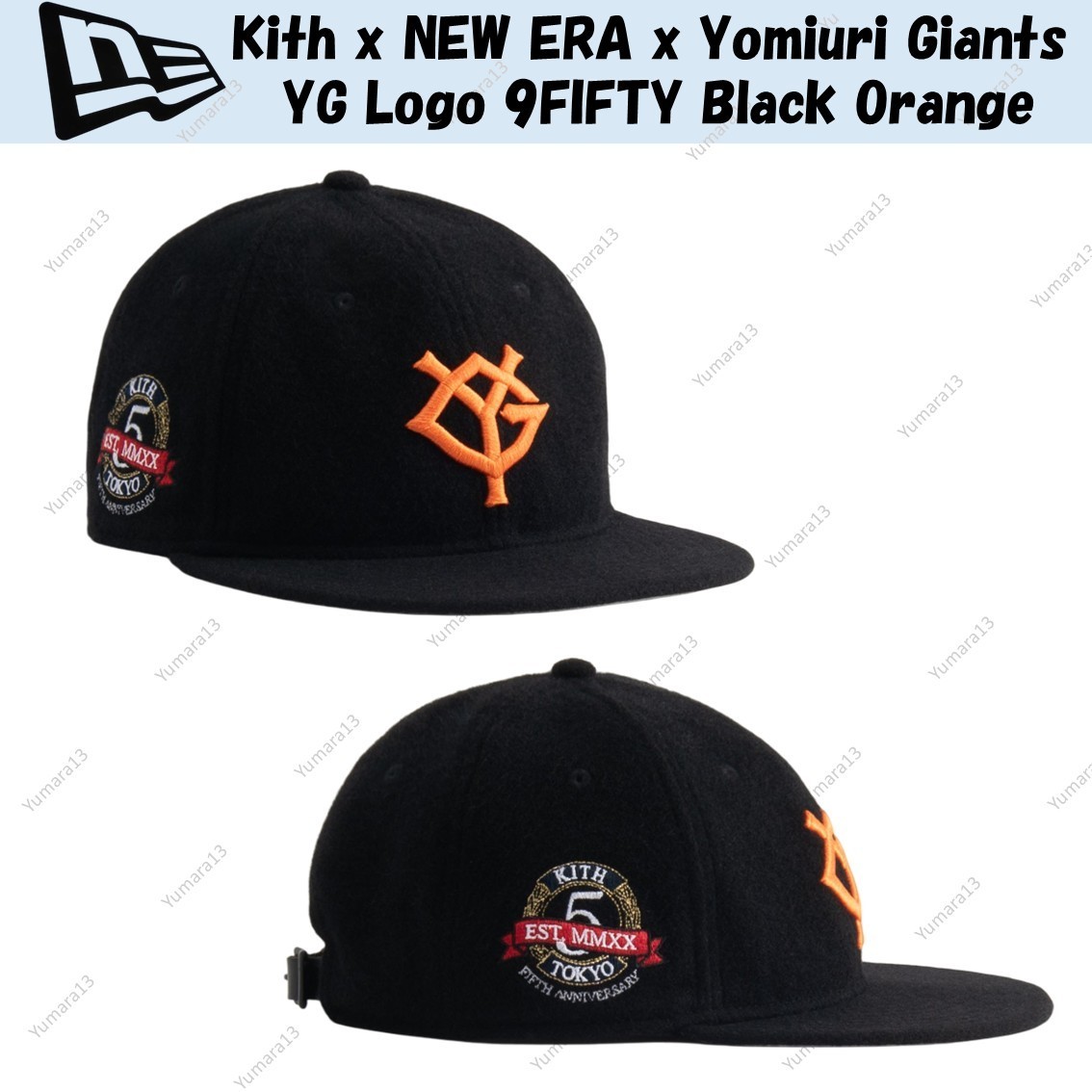 帽子 Kith NEW ERA Yomiuri Giants TG Logo Kith x NEW ERA x Yomiuri Giants TG Logo 59FIFTY Navy White