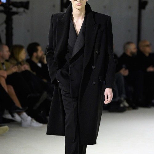 Pre-owned Saint Laurent Wool Oversized Coat In All Sizes In Black