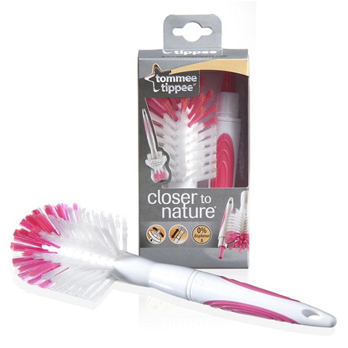 tommee tippee bottle brush pink