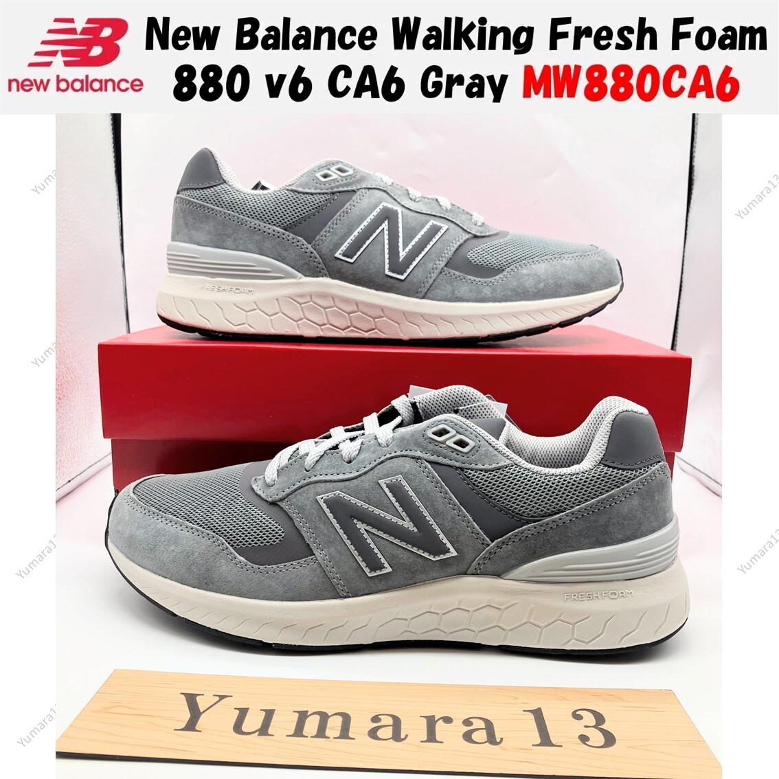 New Balance ダウンMサイズ New Balance Walking Fresh Foam 880 v6 CA6 Gray MW880CA6