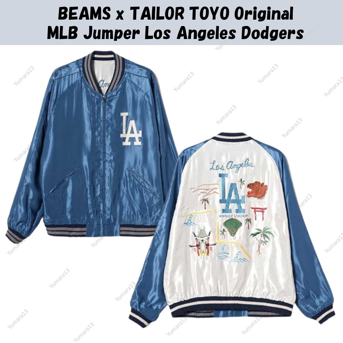 BEAMS x TAILOR TOYO Original MLB Jumper Los Angeles Dodgers