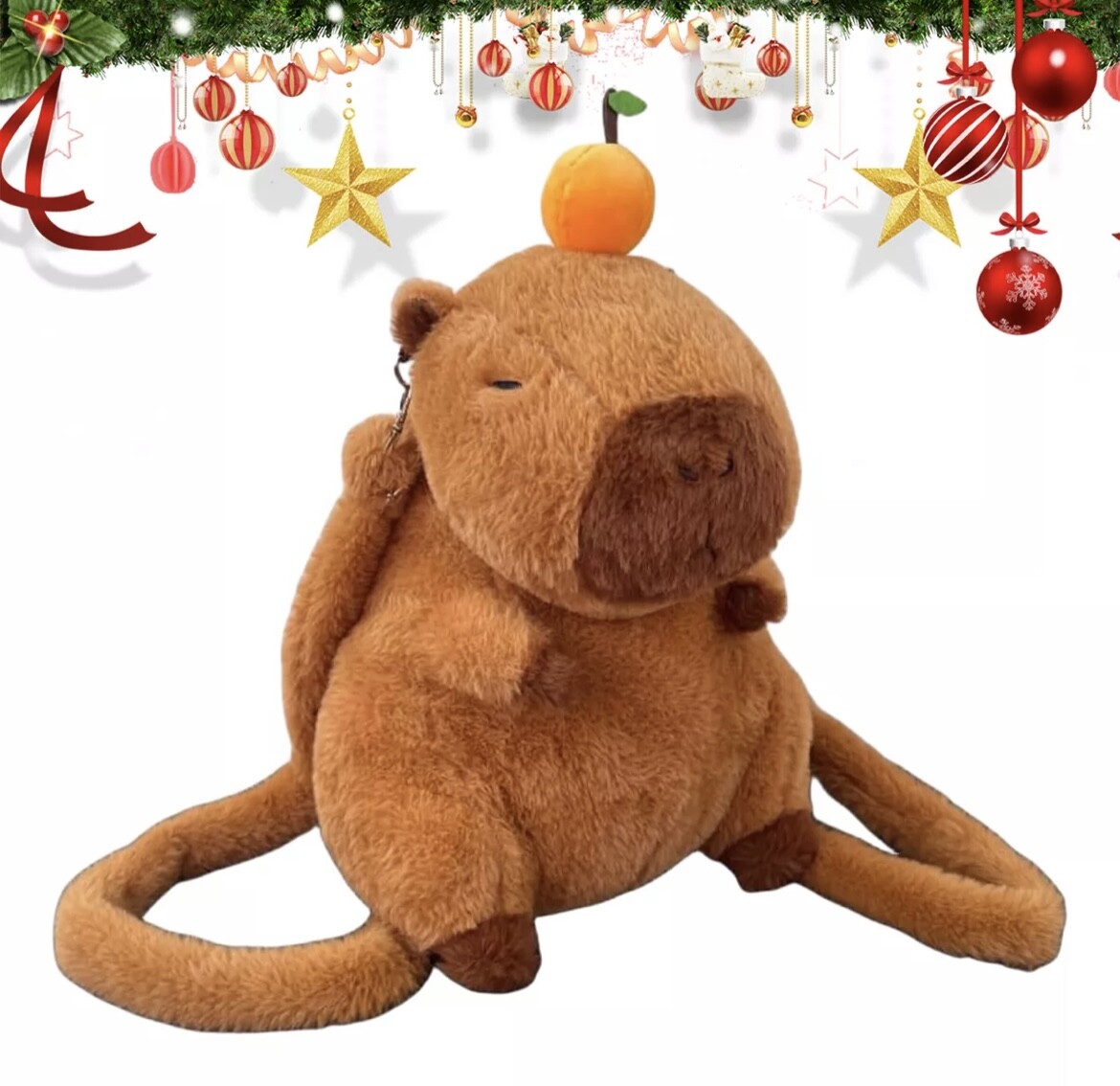 Capybara Plush Backpack Fashion Crossbody Shoulder Bag Stuffed Plushie Doll Gift