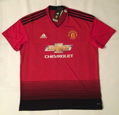 NWT ADIDAS MANCHESTER UNITED RED 18/19 HOME SOCCER JERSEY CG0040 MENS SIZE 2XL