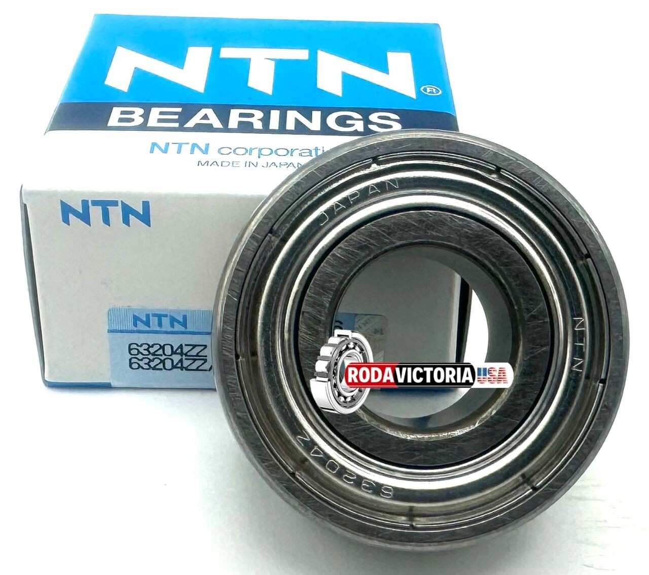 4122MicroAce【♯005】 NTN JAPAN 63204 ZZ DEEP GROOVE BALL BEARING, METAL SHIELDED