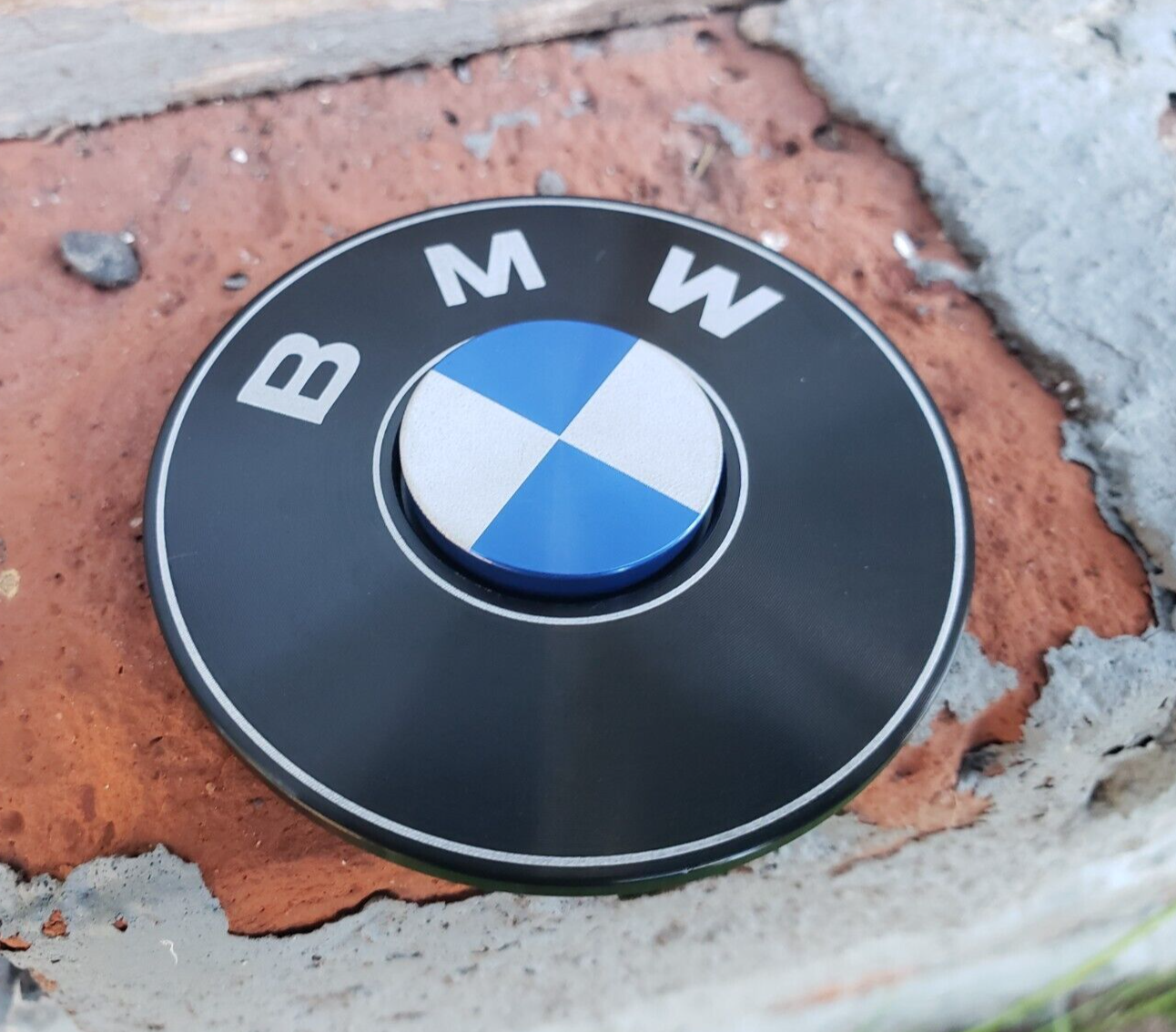 Black White Very Cool Metal Fidget Spinner Toy Boys Girls Kids Adults ADHD Focus